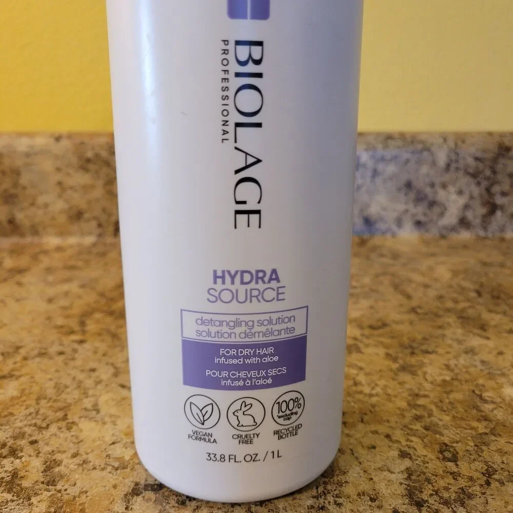 Biolage Hydra Source Detangling Solution 1L 33.8oz for Dry Hair Aloe - 90% Full